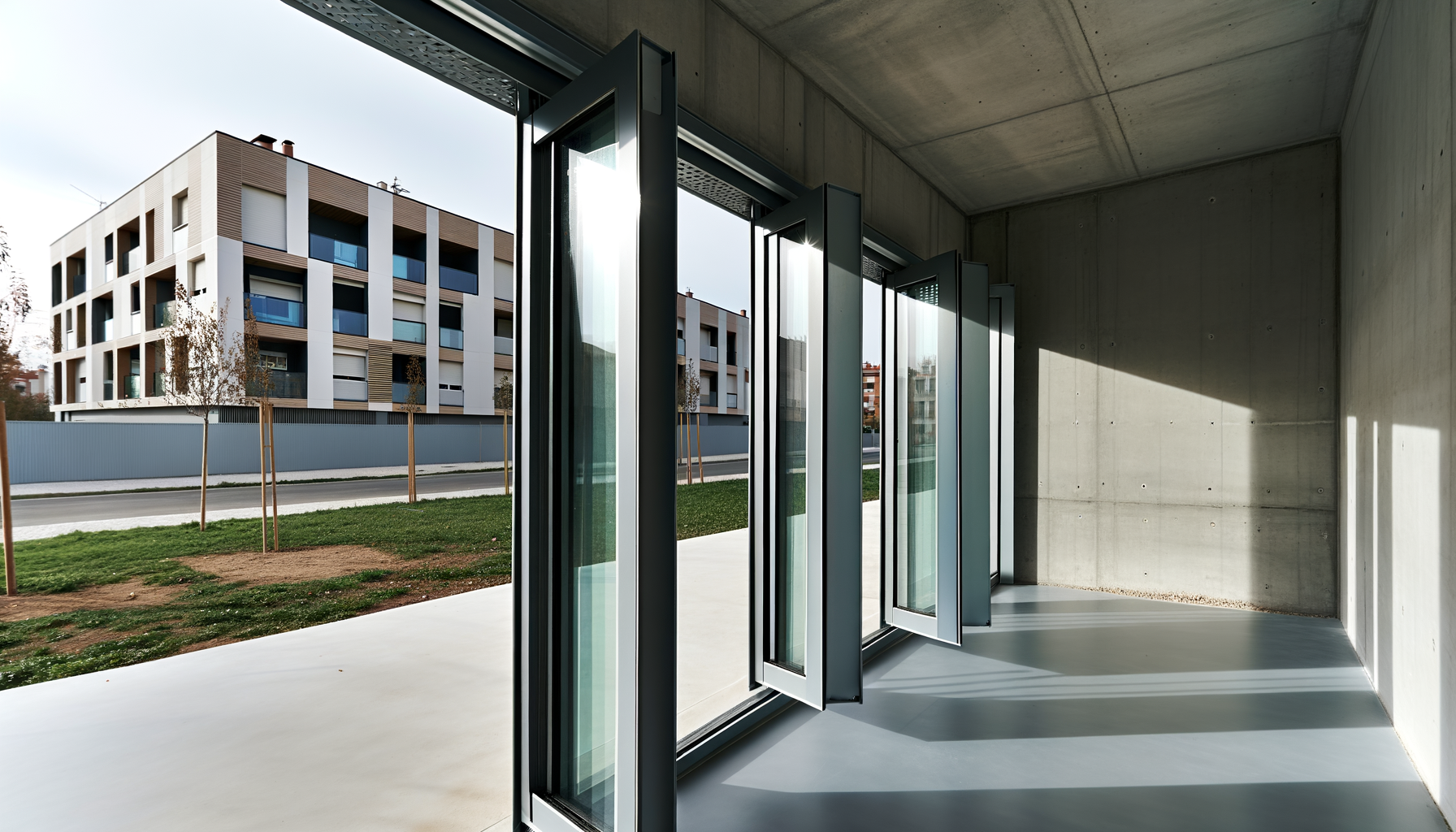 Carpintería de aluminio pensada para pisos de Zaragoza (no para catálogo)