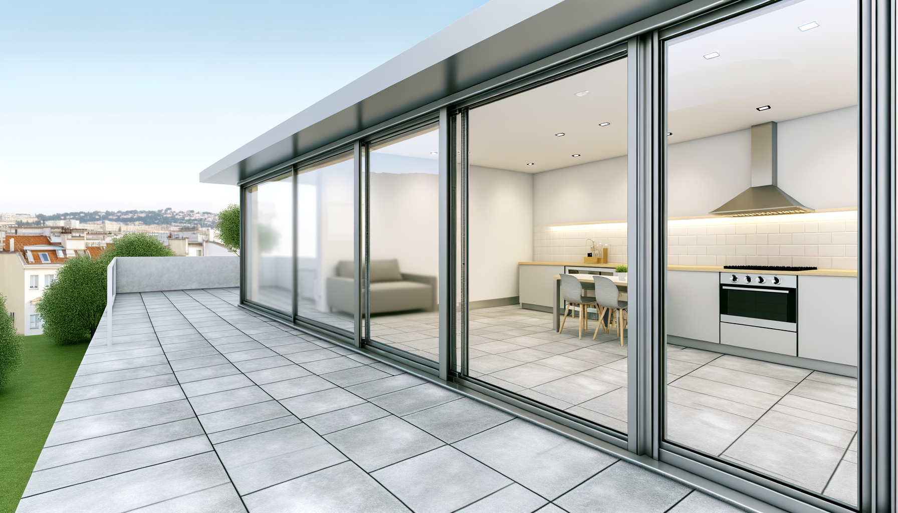 Real-life example: enclosing a terrace without turning it into a fridge (or an oven)